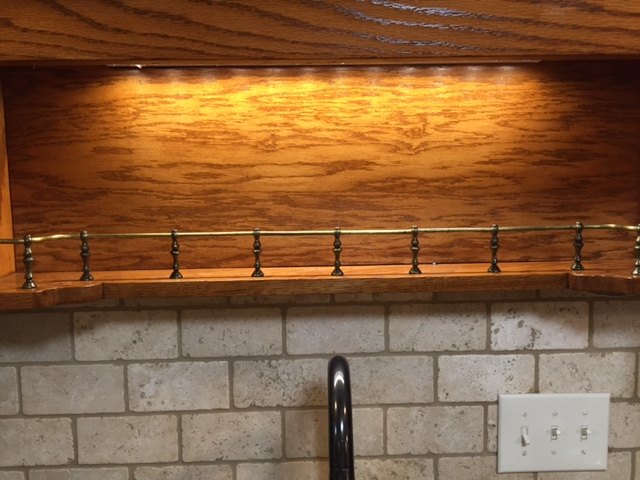 q what to do with metal piece around shelf , cosmetic changes, home improvement