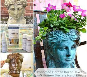 summer garden decor how to with metal effects kits, container gardening, crafts, gardening