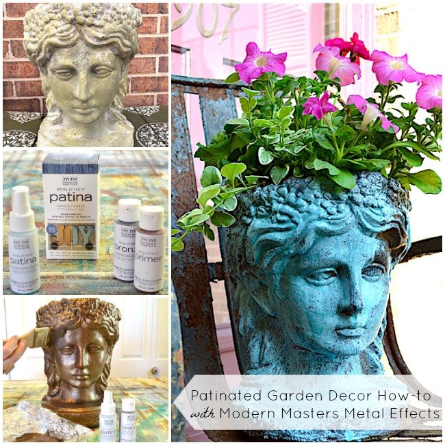 summer garden decor how to with metal effects kits, container gardening, crafts, gardening