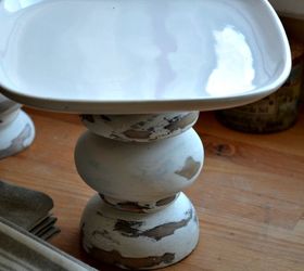 thrift store upcycled candlestick project, chalk paint, crafts, repurposing upcycling