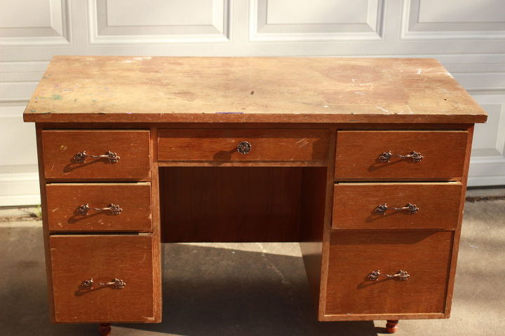 Annie Sloan Provence Desk Remodel Hometalk Annie Sloan Provence Desk Remodel Chalk Paint Painted Furniture Shabby Chic