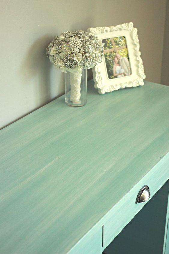 annie sloan provence desk remodel, chalk paint, painted furniture, shabby chic