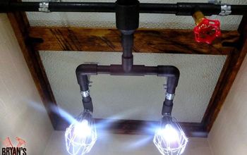 Industrial Lighting Idea! Pipe Lights On the Ceiling!