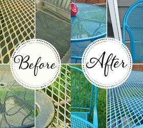 how to refinish wrought iron patio furniture, how to, outdoor furniture, painted furniture
