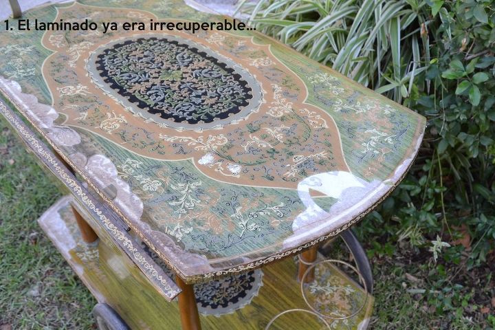 paper mosaic, how to, painted furniture, repurposing upcycling, shabby chic