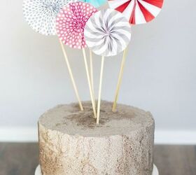 kid s birthday cake pinwheel toppers, crafts