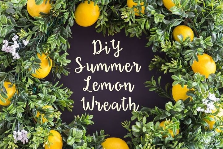 guirnalda de limones de verano con aroma a limon