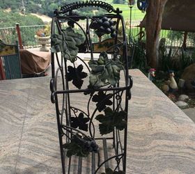 q any ideas on how i can upcycle this bottle holder for outside decor , gardening, home decor, repurpose household items, repurposing upcycling