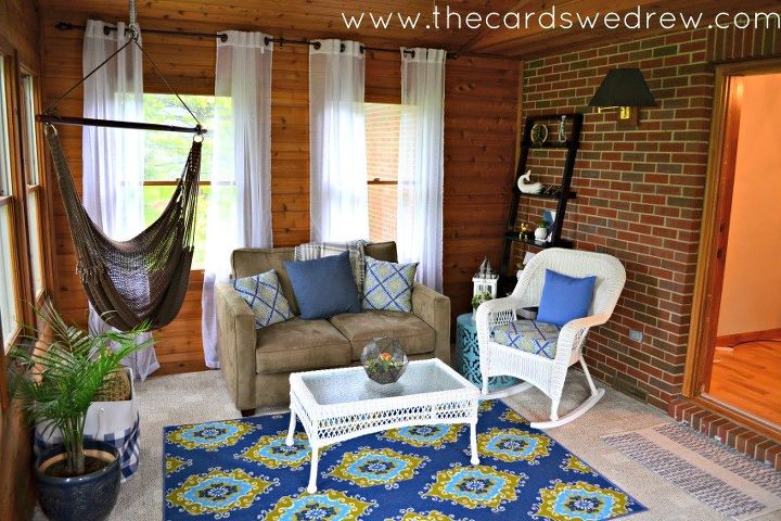 indoor patio makeover, home decor, outdoor living, patio