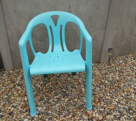 s 12 pool chair ideas we never would have thought of, painted furniture, pool designs, Get trendy with a turquoise paint job