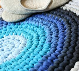 s 15 useful things you could make from your ripped t shirts right now, crafts, repurposing upcycling, Crochet a colorful braided rug