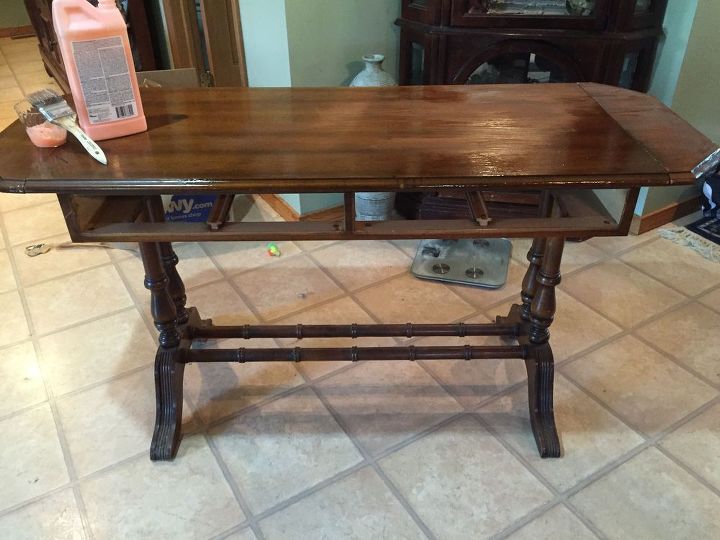question about tannins bleeding through on this painted table