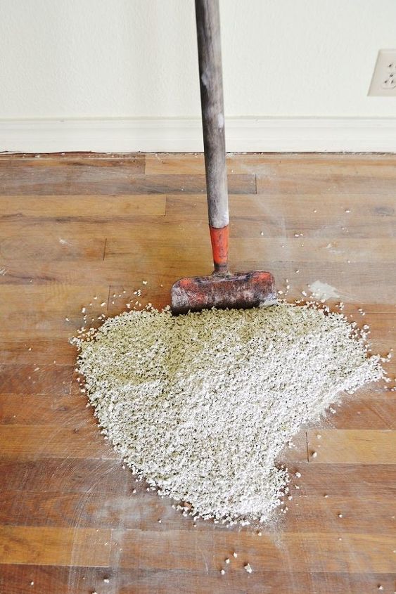 scraped the popcorn ceiling now what