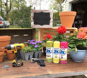 crate planters, container gardening, fences, gardening