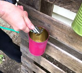 upcycled tin can planters