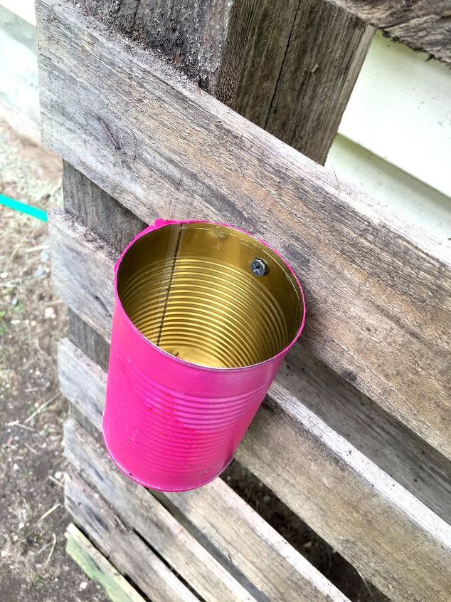 upcycled tin can planters