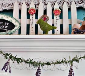 repurposed tart tin and herb flower garden mantel diymyspring, easter decorations, fireplaces mantels, repurposing upcycling, seasonal holiday decor