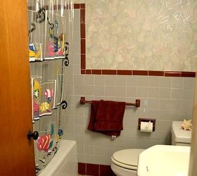 kids bathroom before after brightening a tiny windowless space, bathroom ideas, painting, small bathroom ideas, Oblong toilet knees nearly touched the tub