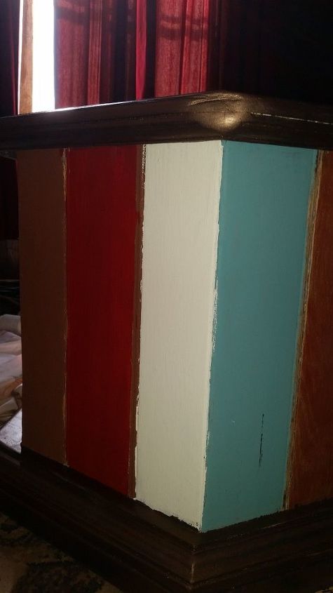 chalk paint help keeping the paint straight, Hours of work still need to touch up the panels