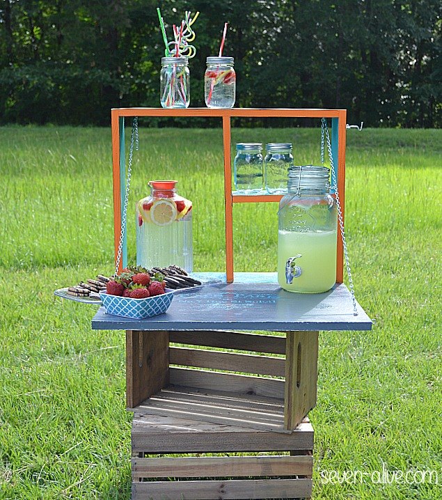 diy drink station, outdoor furniture, outdoor living