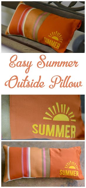 almohada de verano fcil para el exterior