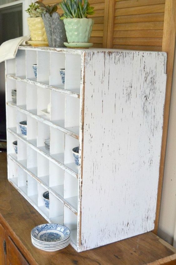 pottery barn cubby knock off in 20 minutes, organizing, painted furniture