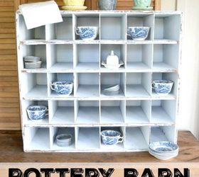 pottery barn cubby knock off in 20 minutes, organizing, painted furniture
