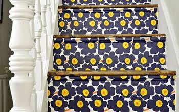Marimekko Stair Transformation