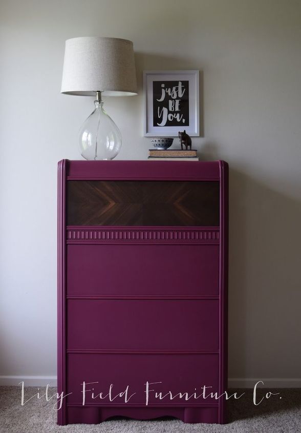 fabulous grape dresser, painted furniture, AFTER