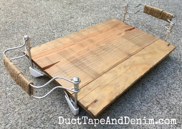 upcycle diy tray from casserole carrier wood, crafts, how to, repurposing upcycling