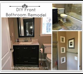 diy front bathroom remodel, bathroom ideas, diy, home improvement