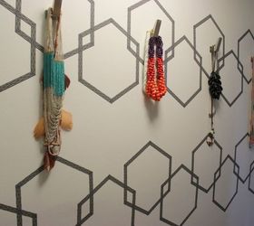 cut a piece of washi tape for these 25 creative ideas, Fold pieces into a gorgeous wall design