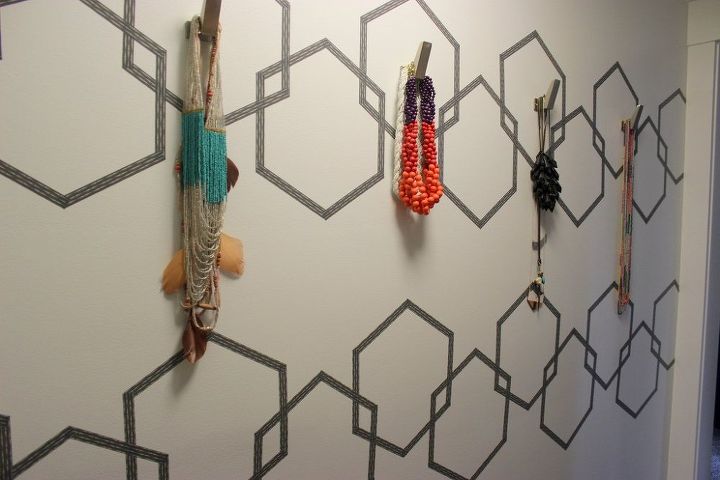 cut a piece of washi tape for these 25 creative ideas, Fold pieces into a gorgeous wall design