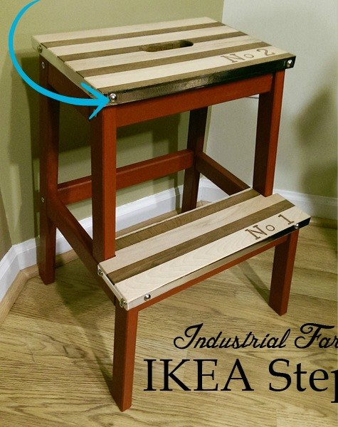 corta un trozo de washi tape para estas 25 ideas creativas, Proyecto DIY de IKEA Hack Taburete de estilo agr cola