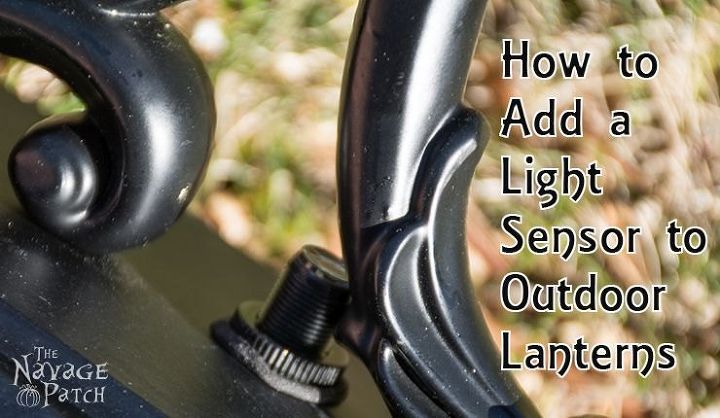 como adicionar um sensor de luz a lanternas externas