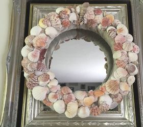 summer mantel seashell wreath tutorial, crafts, fireplaces mantels, how to, wreaths