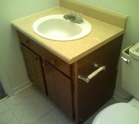 q what color for old bathroom vanity , bathroom ideas, paint colors, painted furniture