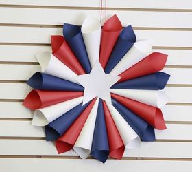 16 patriotic wreaths that will fill you with pride, Paper Rolled Red White and Blue