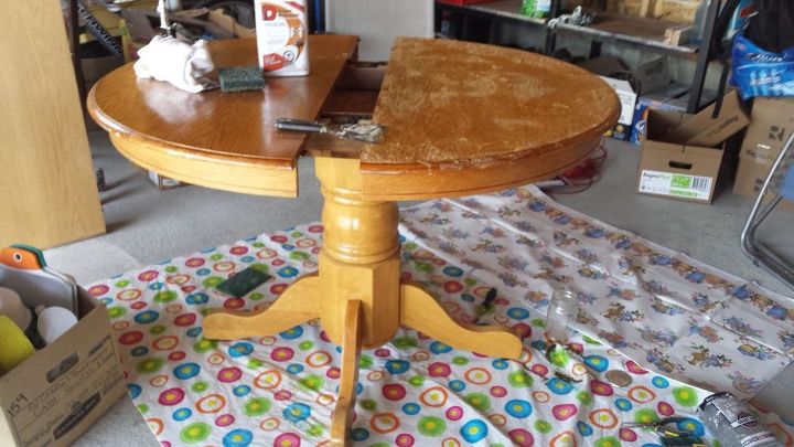 table redo refinish with diy stain, painted furniture, rustic furniture