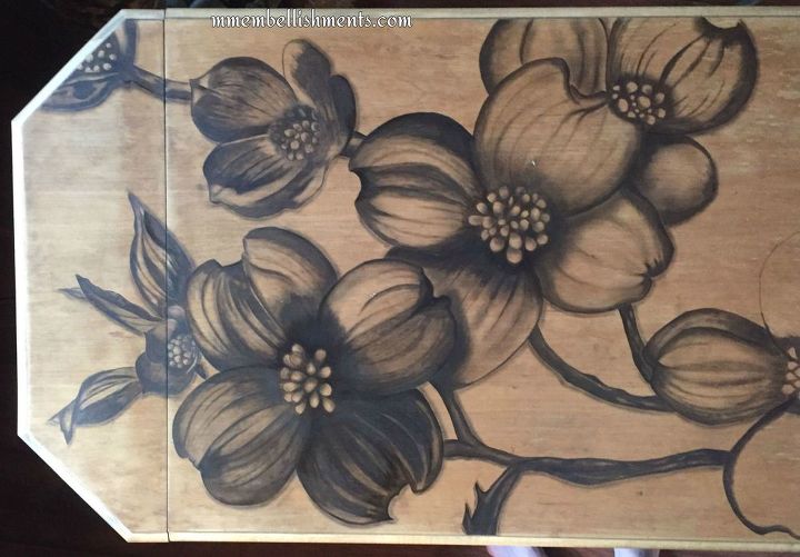 not your ordinary library table dogwoods , diy, painted furniture
