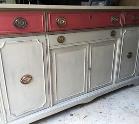 my first chalk paint project, chalk paint, painted furniture, Front face