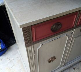 my first chalk paint project, chalk paint, painted furniture, Top Drawer detail