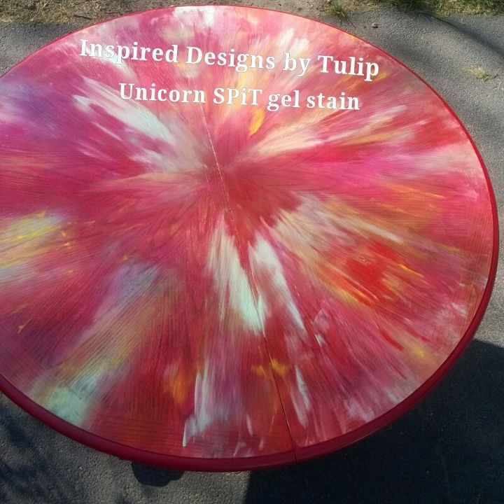 esta mesa se ha salvado con un cambio de imagen de unicorn spit