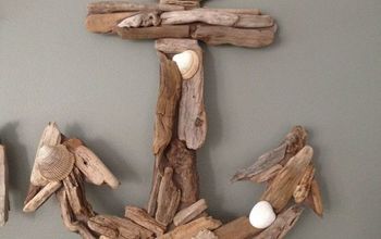 Driftwood Anchor- Whale and Initial