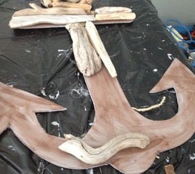 driftwood anchor, crafts, wall decor