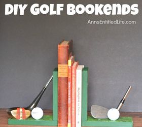 DIY Golf Bookends
