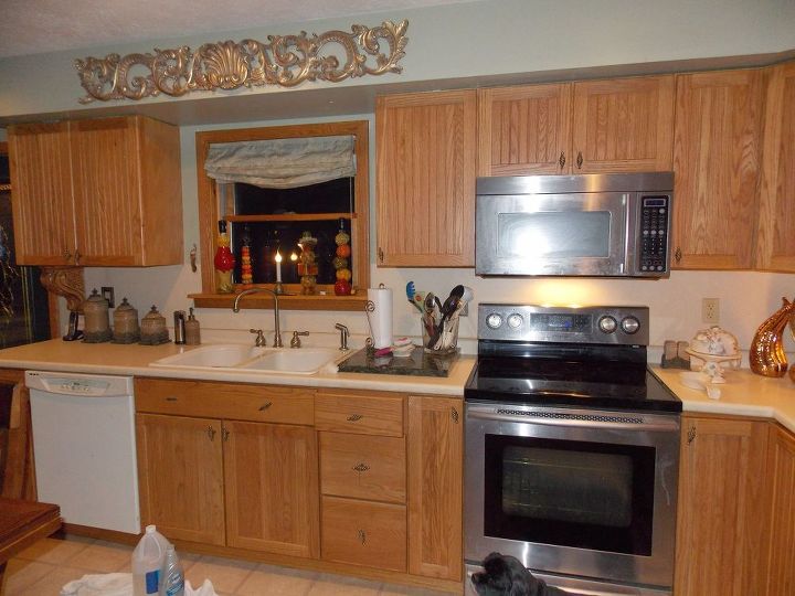 Yellow Oak Cabinets Transform Hometalk