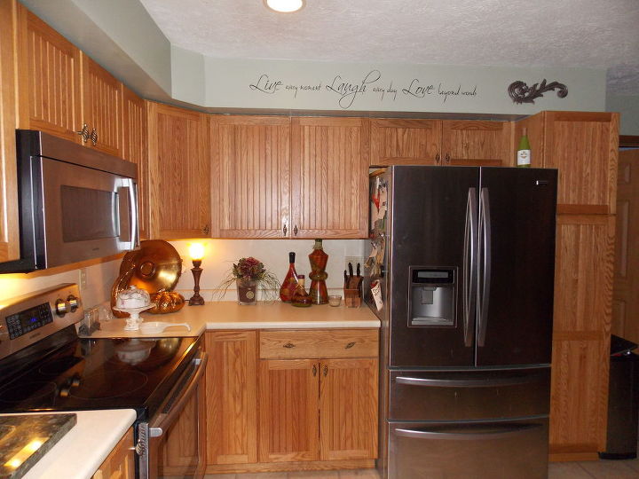 Interior Transform Kitchen Cabinets yellow oak cabinets transform hometalk diy home improvement kitchen design