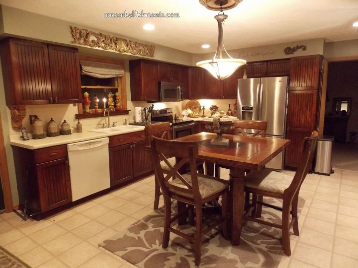yellow oak cabinets transform