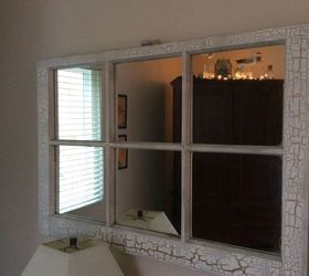 two uses for old window frames, how to, repurposing upcycling, wall decor, windows, Check out the cool seagulls that landed